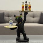 bulldog standing with two trays - Image 3