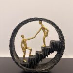 2 Persons on Stairs Resin Figure