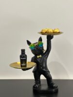 bulldog standing with two trays - Image 2