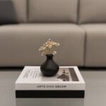 Matte Black Curved Vase