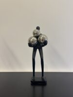 Abstract Resin Figure with Silver Balls - Image 5