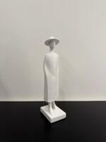 Modern Resin Woman Sculpture with Cap