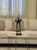 Abstract Resin Figure with Silver Balls - Image 2
