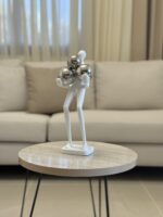 Abstract Resin Figure with Silver Balls - Image 3