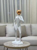 Modern Geometric Resin Statue - Image 3