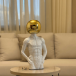 Abstract Rounded Gold-Head