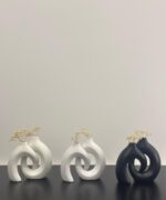 Modern Abstract Resin Vase Set