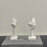 Dual Half-Face Hand Sculpture Set