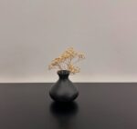 Matte Black Curved Vase - Image 2
