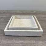 Square stone tray