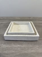 Square stone tray
