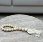 Ivory Wood Bead Tassel - Image 2